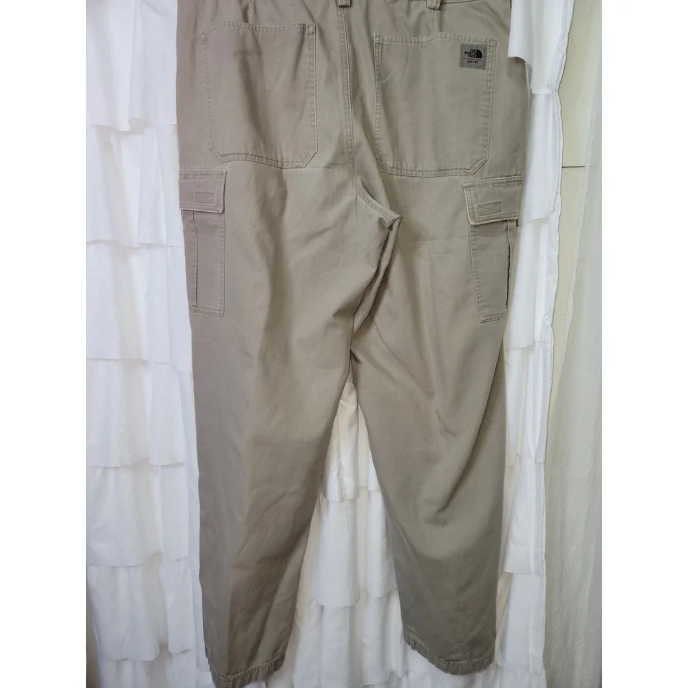 The North Face A5 Series Mens 38 Long Khaki Tan Cotton Canvas Cargo Pants  1319